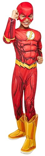 Rubies DC Comics Superheroes: The Flash Costume for Kids, Boy's Small