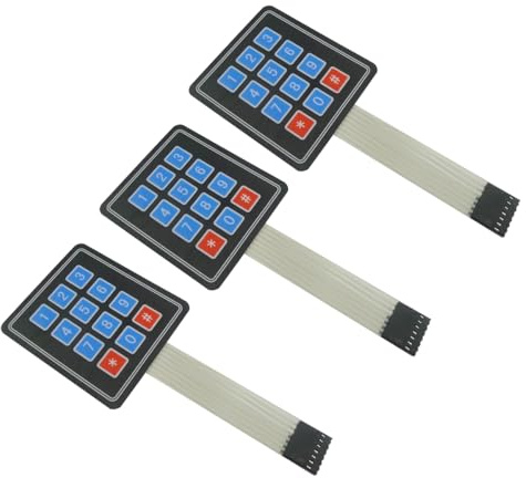 Aihasd 3PCS 3 * 4 Matrix Tastatur SCM Control Panel Matrix Keyboard