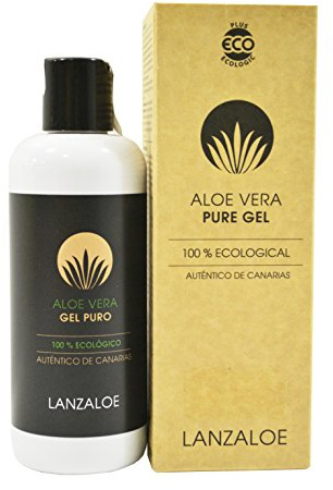 Lanzaloe - Gel pur à l’aloe vera 100 % bio, 250 ml