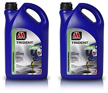 Millers - Garrafa de 5 litros de Aceite sintético para Motor de Gasolina y diésel, 10 w40