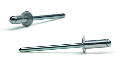 Bralo - Remache aluminio/acero estandar diámetro 6x30mm