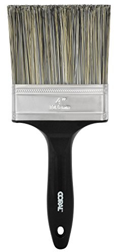 Coral 32300 Essentials Wall Paint Brush with a Bristle Paintbrush Head for use with All Paints 4 inch