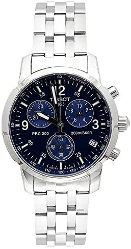 Tissot T17158642 Men's T-Sport PRC200 Chronograph Stainless Steel Blue Dial Watch