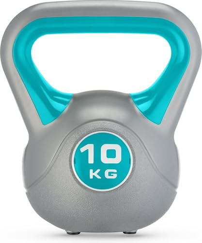 Gymtek Kettlebell Kugelhantel - Hantel für Kraft-Training - Krafttraining Fitness Gymnastik - Workout Gewicht – Muskelzuwachs - Ergonomischer Griff - Fitnessstudio zu Hause