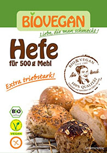 5er-SET Hefe (Frischhefe, getrocknet) 9g Bio vegan