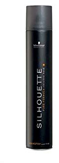 Schwarzkopf Silhouette Extra Strong Black Laca Fijación Fuerte - 500 ml