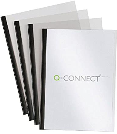 Q-Connect Black A4 5mm Slide Binder and Cover Set (Pack of 20) KF01926