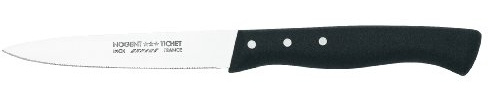 Nogent*** 02100E Couteau d'Office Lame en Acier Trempé/Manche en Polypropylène Noir