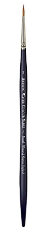 Winsor & Newton Pennelli in Martora per Acquarelli Artists - Manico Corto - Tondo N 2