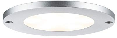 Paulmann 93562 LED Möbelleuchte Set Leaf rund incl. 3x4 Watt Schrankleuchte Alu gebürstet Schranklicht Alu Küchenlampe 2700 K