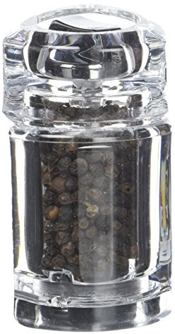 Bisetti - Macina Pepe Acrilico Trasparente 8,5 Cm - Serie Torino