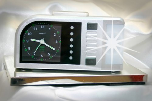 Humantechnik Lichtwecker, Blitzwecker, lauter Alarm, für Senioren & Schwerhörige, Silber/Schwarz