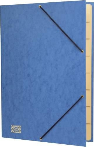 RNK Konferenz und Ordnungsmappe mit Gummizug 9 Fächer blau