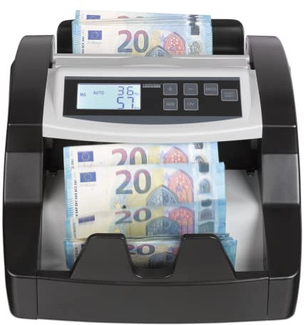 ratiotec 00046650 rapidcount B 20 Banknotenzählmaschine mit UV Prüfung, único