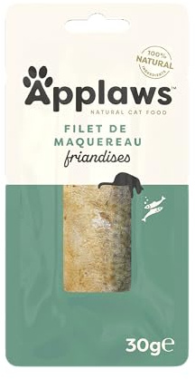Applaws - Snack al lo sgombro per gatti (12 confezioni) (12 x 30g) (Multicolore)