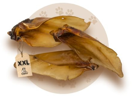 Warnick's Hundesnack Premium Rinderohren mit Muschel XXL - 50 Stück