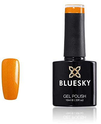 Bluesky Gel Nail Polish, Orange A036, Long Lasting, Chip Resistant, 10 ml (Requires Drying Under UV LED Lamp)