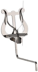 GEWA Marschnotenhalter Saxophon - Vernickelt - Mittelgroße Lyra - 2 Drücker