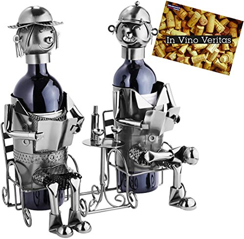 Brubaker Portabottiglie da Vino Regalo - Coppia di coniugi
