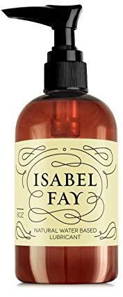 Isabel Fay Natural Water Based Personal Lubricant for Sensitive Skin, No Parabens, No Glycerin, 8 oz