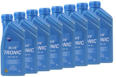 8x 1 L LITER ARAL BLUETRONIC BLUE TRONIC 10W-40 MOTOR-ÖL MOTOREN-ÖL 31736548