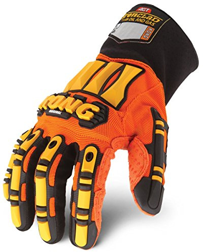 Ironclad KONG SDX2-06-XXL Original Oil & Gas Safety Impact Gloves, XX-Large, Orange
