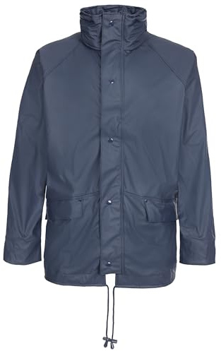 FORT Airflex Breathable Waterproof Jacket - Size Small, Navy - 100% Waterproof EN343 3:2, Breathable & Windproof Farming Jacket - Adjustable Hood, Tear-Resistant Flexible Fabric for Work & Outdoor