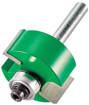Trend Rebater Router Cutter, 1/4 Inch Shank, 15.9mm Cut, 31.8mm Dia, TCT | Includes Multiple Bearings For Versatile Rebating Tasks, With Tungsten Carbide Tipped Cutting Edges, C193X1/4TC