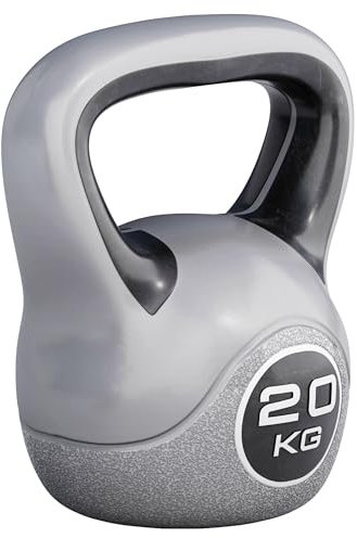 GORILLA SPORTS® Kettlebell - 2kg, 3kg, 4kg, 5kg, 6kg, 8kg, 10kg, 12kg, 14kg, 16kg, 18kg, 20kg Gewichte, Einzeln/Set, mit/ohne Ablage, Kunststoff - Kugelhantel, Schwunghantel, Kugelgewicht