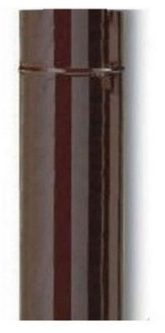 8228431006985 ************ TUBO SMALTATO DIAM.CM 12 X CM 100 LUNGO PORCELLANATO PER STUFA MARRONE FERR 97413