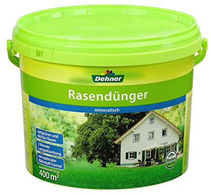 Dehner Rasendünger mit Langzeitwirkung, mineralisch, 10 kg , für ca. 400 qm, 400 m²