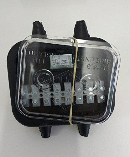 12V / 24V 8 WAY JUNCTION BOX WATERPROOF DUSTPROOF TRAILER, HORSE BOX, TRANSPORTER ETC. RUBBER WITH CLEAR COVER MP299b
