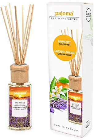 pajoma Raumduft Made in Germany, 1er Pack (1 x 100 ml) in Geschenkverpackung (Lavendel-Orange)