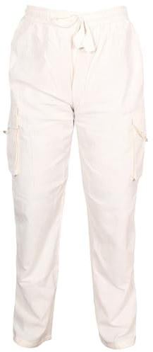 SHOPOHOLIC FASHION Herr Cargo Arbetsbyxor, Grädde, L
