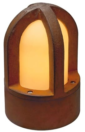SLV 229430 A++ till A, Rusty Cone pollerlampa, E14, rostad järn, 15 x 15 x 24 cm