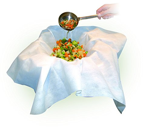 [1 Rolle] FILTERSTAR Einweg Passiertuch auf Rolle 50 Stück aus Spezial Vliesstoff