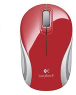 Logitech M187 Wireless Mini Mouse Red