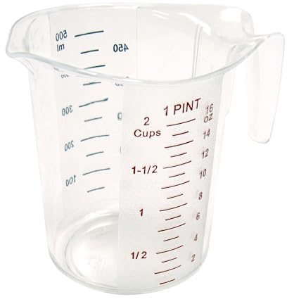Winco PMCP-50 PintWinco Measuring Cup, Polycarbonate, 1-Pint, Clear