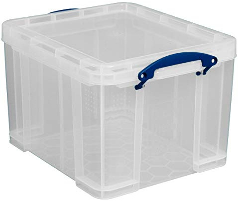 Really Useful Boxes Kunststoffbox, transparent, 35 Liter