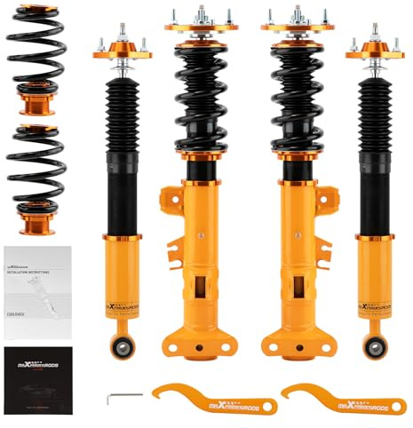 maXpeedingrods Gängad fjädring, stötdämpare, dämpning justerbar för 318 325 328 TD TDS E36