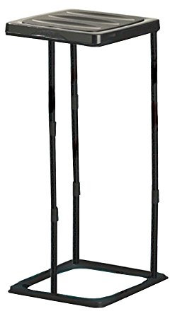 axentia Müllsackständer mit Deckel, Abfallbehälter für Müllsäcke bis 60 Liter und gelbe Säcke, Müllbehälter höhenverstellbar, Kunststoff