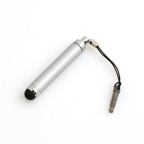 System-S Mini Stylus Touch Pen kapacitiv skärm inmatningspenna utdragbar silver för Samsung Galaxy S3 mini I8190 S III i9300