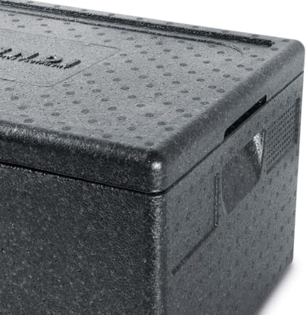 HENDI Thermobox, mit seitlich versenkten Griffen, Hält Temperaturen von -20°C bis +110°C stand, Innen: 625x425x(H)200mm, 80L, 685x485x(H)360mm, Polypropylen