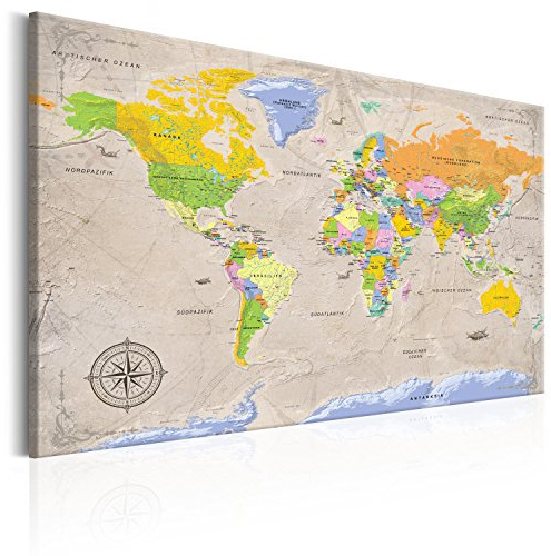 B&D XXL - Pinnwand Korktafel Lernkarte, 120x80 cm, Wohnzimmer, Büro, Kork | Kombiniert Pinnwand und Wandbild, praktisch und dekorativ, ideal fürs Büro oder Wohnzimmer, inspirierend, langlebig, stilvoll