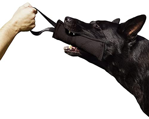 Dingo Gear - Rimorchiatore in nylon per addestramento cani IGP & Fun, 1 maniglia, nero, 28 x 7 cm