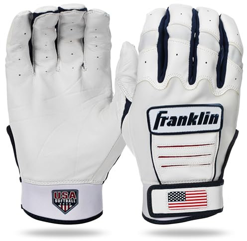 Franklin Sports CFX FP Softball Batting Gloves Pair, Youth Large, USA - Fastpitch