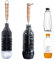 LiangMai Goupillon compatible avec les bouteilles SodaStream de 1 l, Crystal PET et Duo, bouteille KST et bouteille en verre de 1 l, comme brosse à verres, nettoyant de bouteilles avec tête en laine