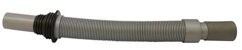 DKN LEISURE Flexible Waste Pipe - NEW MODEL - 1 Metre Length Extension - Caravan/Motorhome, Grey
