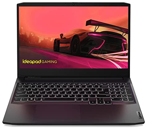 Lenovo IdeaPad Gaming 3 Gen 6 - Ordenador Portátil 15.6 FullHD 60Hz (AMD Ryzen 5 5600H, 8GB RAM, 256GB SSD, NVIDIA GeForce GTX 1650 4GB GDDR6, FreeDOS) Negro - Teclado QWERTY Portugués (82K201L0PG)