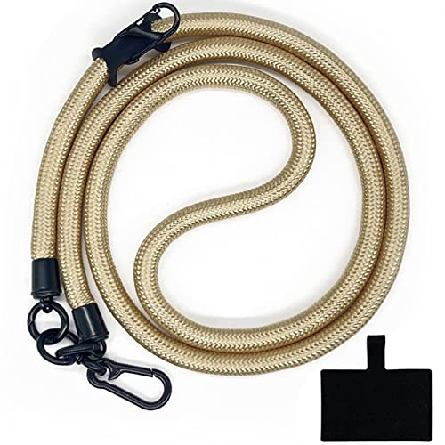HIRANE Thick Rope Cell Phone Lanyard Spacer, Anti Theft Phone Strap, Adjustable Crossbody Phone Strap, Universal Crossbody Patch Phone Lanyards, for All Smartphone (45)